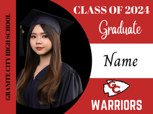 Load image into Gallery viewer, Graduation Photo Yard Sign
