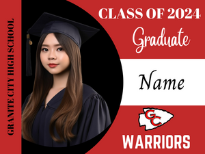 Graduation Photo Yard Sign