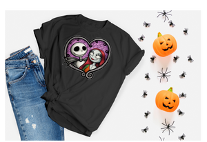 Jack Skeleton and Sally Halloween T-Shirt