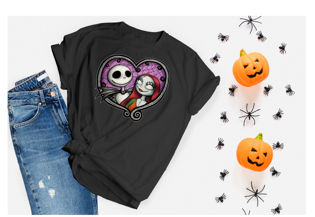 Jack Skeleton and Sally Halloween T-Shirt